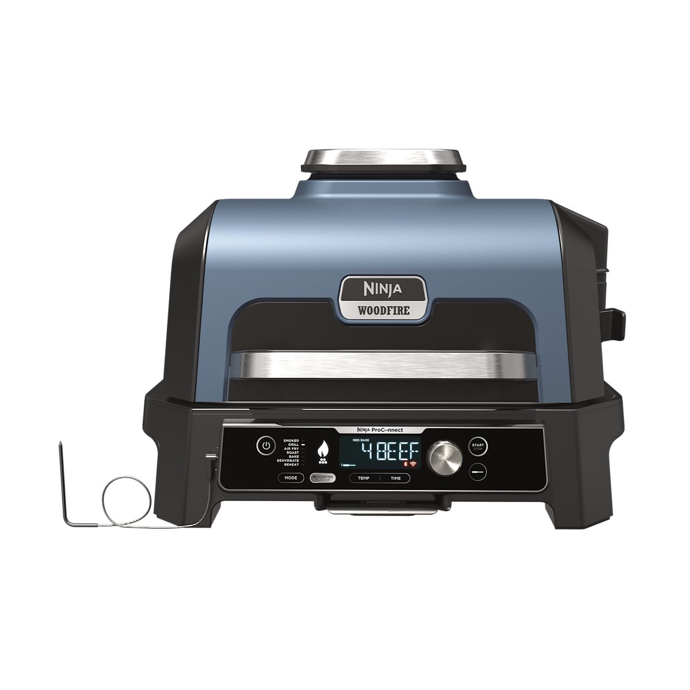 Barbacoa eléctrica Ninja Woodfire Pro Connect XL OG901EU con sonda de temperatura